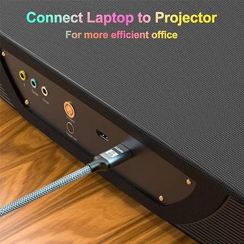 Powerology 8K HDMI Braided Cable with Gold Plated Connector