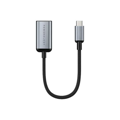 Powerology Braided Type-C to 4K HDMI Hub Adapter