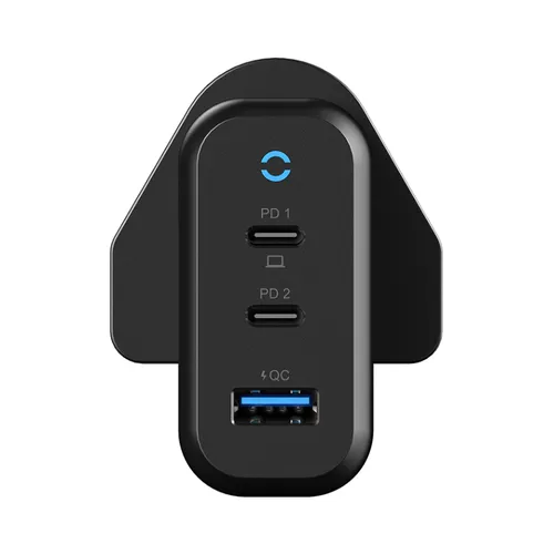 Powerology Compact 3 Output 65W GaN Charger