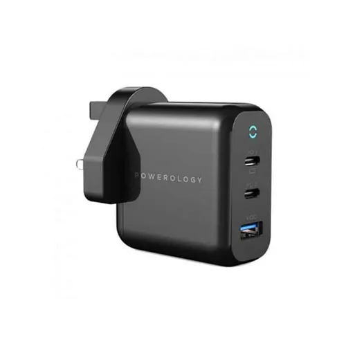 Powerology Compact 65W 3-Output GaN Charger