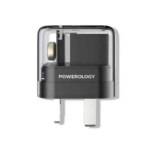 Powerology Crystalline Series 35W Dual PD GaN Charger With Folding Plugs