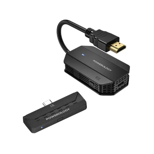 Powerology PHDMACBK Wireless HDMI Audio &amp; Video Type-C Adapter