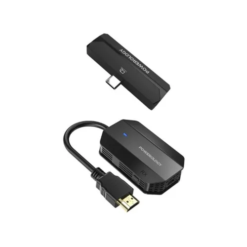 Powerology PHDMACBK Wireless HDMI Audio & Video Type-C Adapter