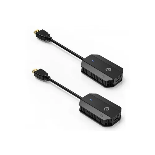 Powerology PHDMRABK Wireless Full HD1080P HDMI Mirroring Adaptor Pair with USB-C Cable