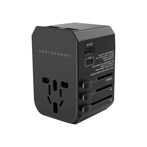 Powerology Universal 45W Multi-Port Travel Charger