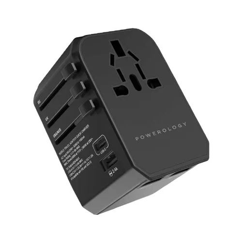 Powerology Universal 45W Multi-Port Travel Charger
