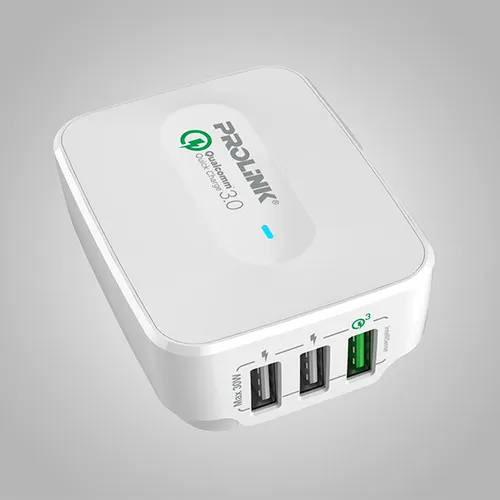 Prolink 30W 3 USB Port Travel Wall Charger