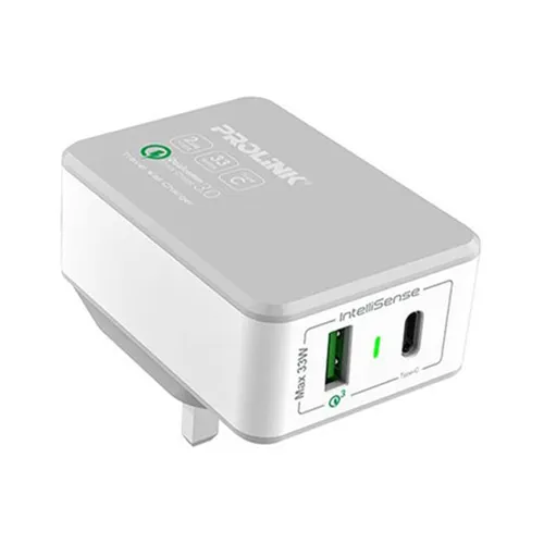 Prolink 33W 2-Port Travel Wall Charger