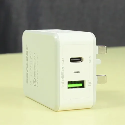 Prolink 33W 2-Port Travel Wall Charger