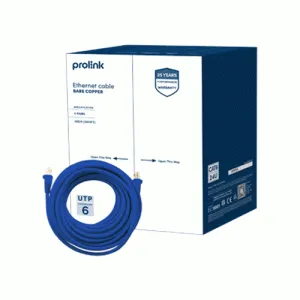 PROLINK CAT6-24M PREMIER SERIES 4-PAIR UTP NETWORK CABLE 24AWG BARE COPPER