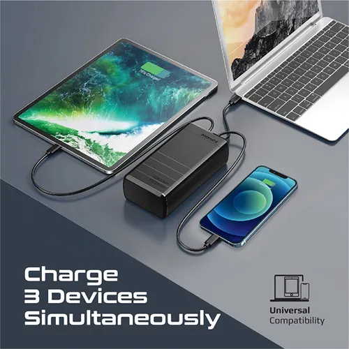 Promate 130W Quick Charging 38000mAh Power Bank