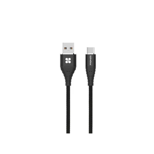 PROMATE - CCORD-1 USB-A to C, 1mt Fabric Braided