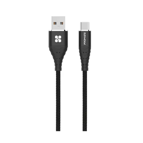 Promate Fabric Braided USB-C Data Sync & Charge Cable