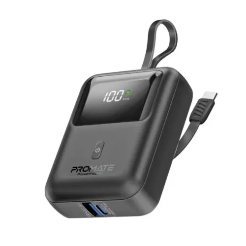 Promate PowerPod 10 10000mAh 35W Fast Charging Power Bank