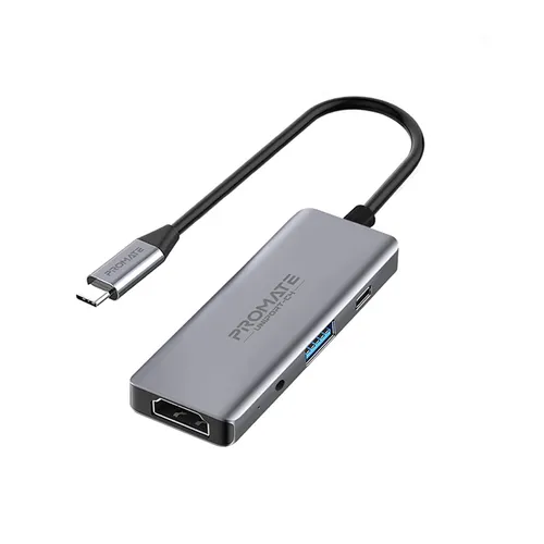 Promate UniPort-C4 High Speed 4-in-1 USB-C Hub