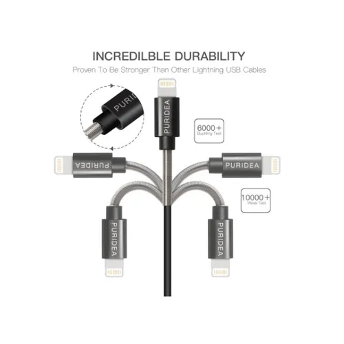 Puridea Lightning to USB Data Cable (20cm)