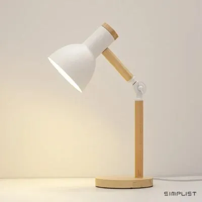 QLIGHA Nordic Wooden Folding Desk Lamp  – Eye Protection Reading Table Lamp
