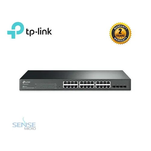 RACK MOUNTABLE SWITCH - TP-LINK T1600G-28TS 24 PORT GIGABIT 4SFP