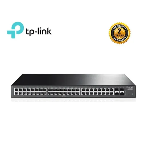RACK MOUNTABLE SWITCH - TP-LINK T1600G-52TS (TL-SG2452) 48 PORT GIGABIT WITH 4SFP(2y)