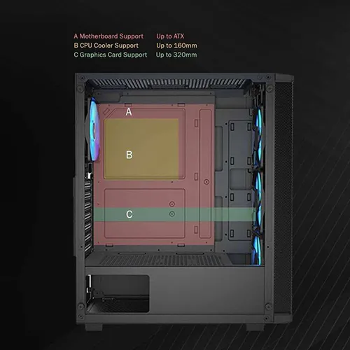 Raidmax Meshian X922 Gaming Mid Tower Case