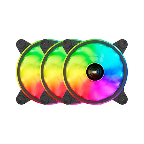 Raidmax NV-T120FBR3 X3 ARGB Fan Kit With Controller