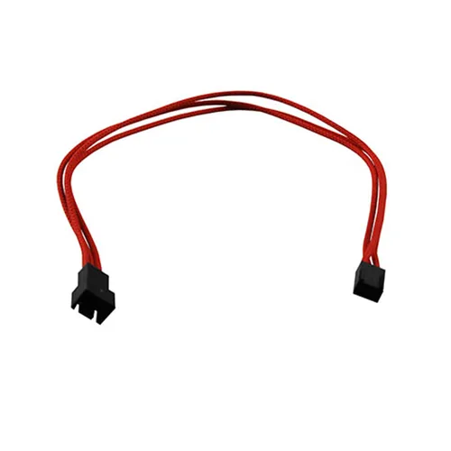 Raidmax Sleeved RC-008-R 3-Pin M-F Connector Fan Extension Cable