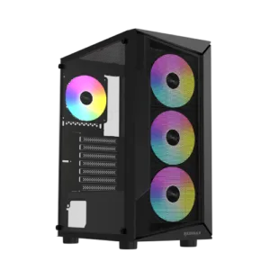 Raidmax VECTOR V158 RGB Gaming PC Case – Black