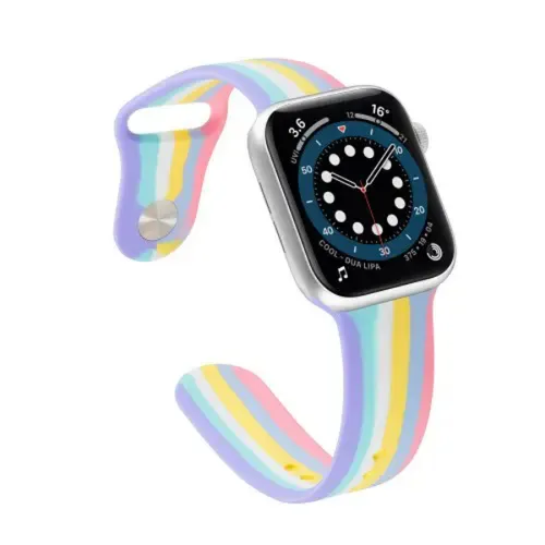 Rainbow Silicone Strap for iWatch 42mm &amp; 44mm