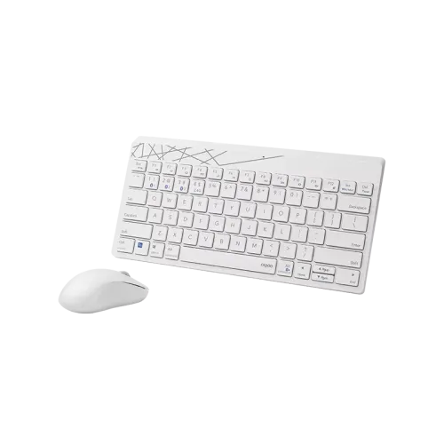 RAPOO 8000M MULTI-MODE COMBO WIRELESS KEYBOARD(3y)-white
