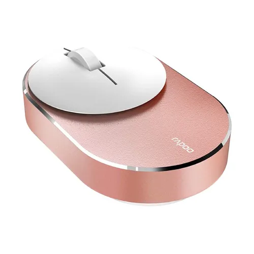 RAPOO M600 Silent 2.4G Bluetooth Wireless Mouse Rose Gold