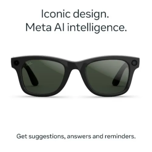 Ray-Ban Meta (Gen 2) – Shiny Black – G-15 Green Transitions Wayfarer