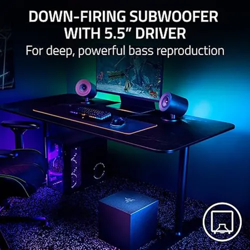 Razer Nommo V2 Pro 2.1 Gaming Speaker With Wired Sub woofer