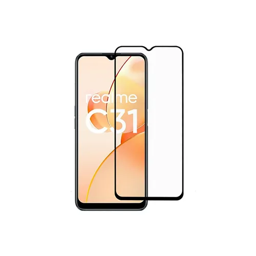 Realme C31 Full Glue Tempered Glass Screen Protector