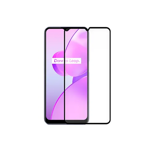 Realme C33 Full Glue Tempered Glass Screen Protector