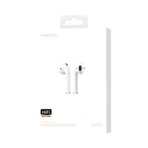 Recci G200 Buds Wireless Earphones White