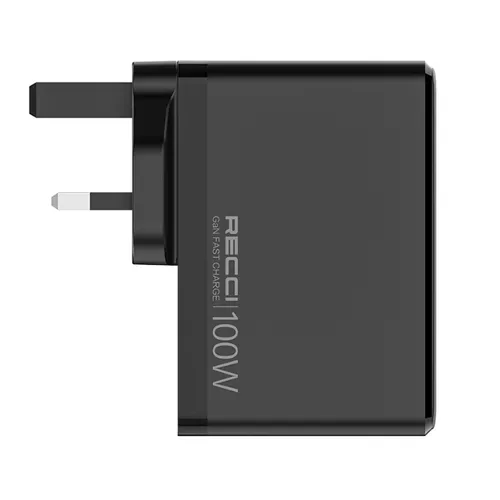 RECCI RC41 100W GaN Smart Charger Black