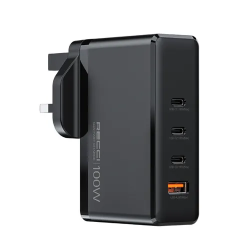 RECCI RC41 100W GaN Smart Charger Black