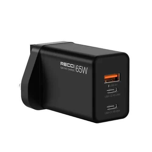 RECCI RC56U 65w Gan Fast Charger 3pin