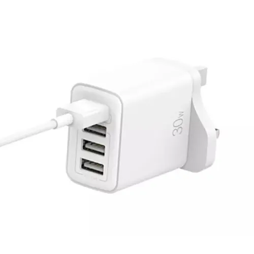 Recci RC57U 30W Smart USB Charger White