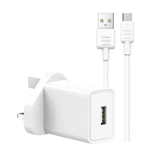Recci RC61UM 2.4A Travel Charger And Micro Cable