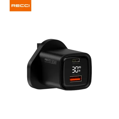 RECCI RC81U PD 30w Digital Display Fast Charger