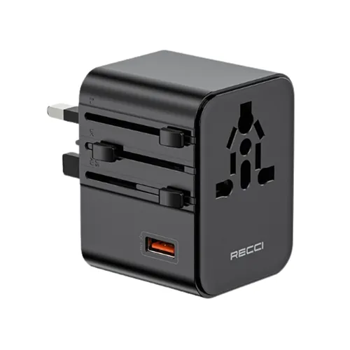 RECCI RCG-P10 PD 25W Universal GaN Fast Charging travel Adapter