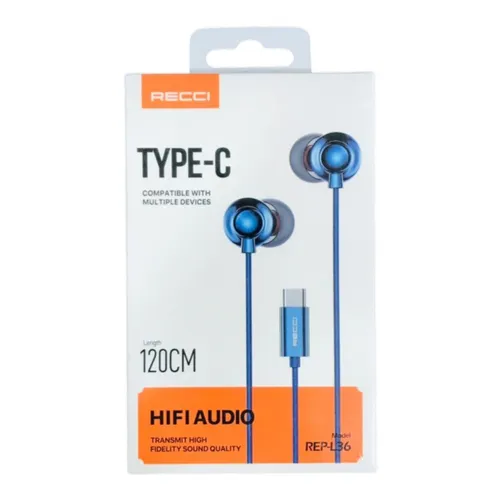 Recci REP-L36 In-Ear Type-C Wired Earphone
