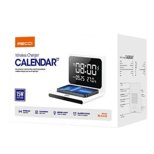 RECCI RLS-L12 15W Wireless Charger & Calendar