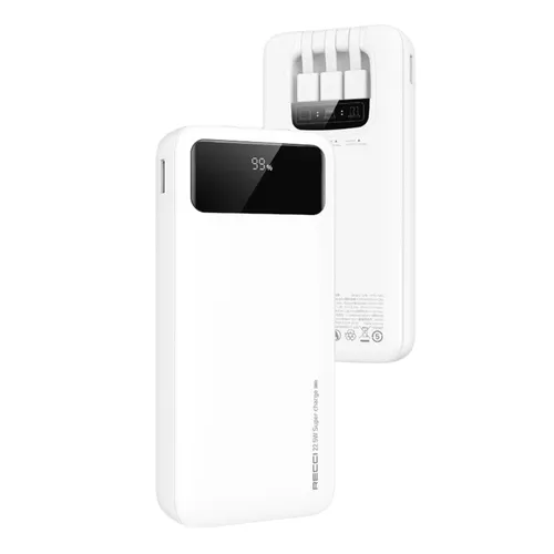 Recci RPB-N45 Nature 22.5w 10000mAh Power Bank White