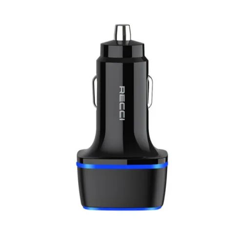 Recci RQ02 PD 20W+18W Car Charger Black