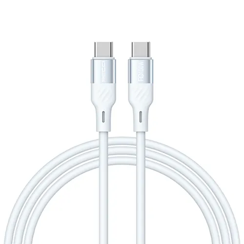 Recci RS22CC PD 100w Excellence Type-C To Type-C 150cm Cable White