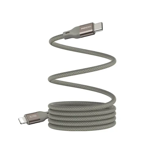 Recci RS23CL PD 27w Type-C To Lightning Magnetic 1m Cable Gold