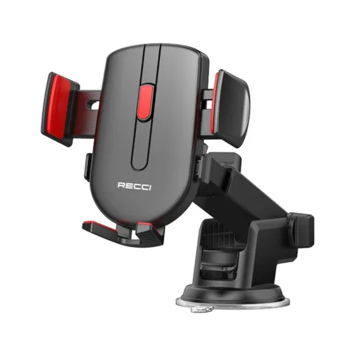 Recci RZ02 360 Automatic  Extendable Telescopic Suction Car Holder Black