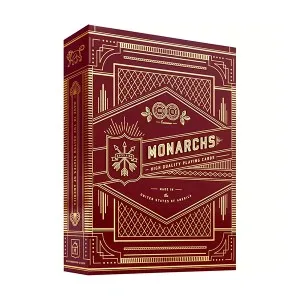 Red Monarchs Playing Cards